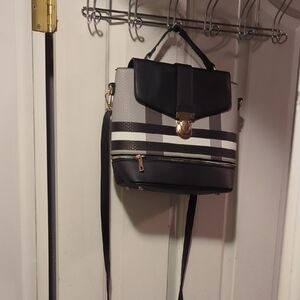 Stylish Black and Gray Women's Bag